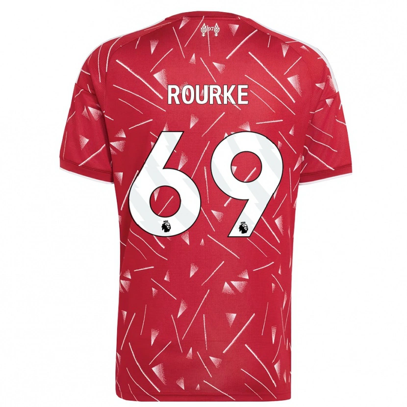 Danxen Kinderen Fidel O'rourke #69 Wit Rood Thuisshirt Thuistenue 2026/27 T-Shirt België