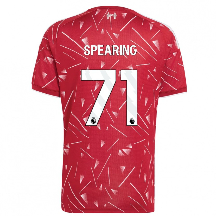 Danxen Kinderen Jay Spearing #71 Wit Rood Thuisshirt Thuistenue 2026/27 T-Shirt België