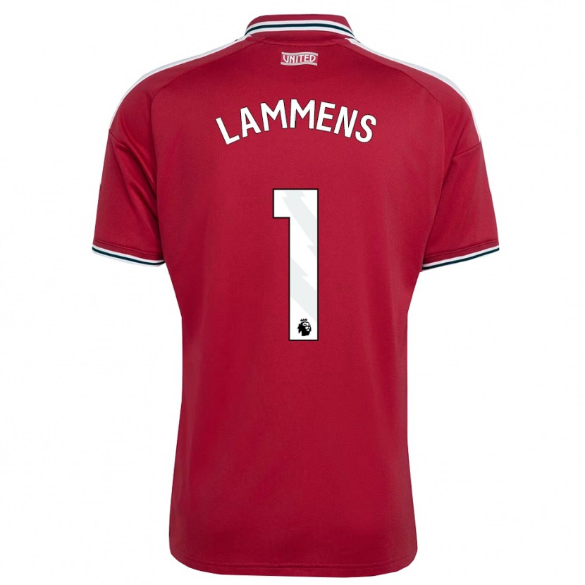 Danxen Kinderen Senne Lammens #1 Rood Geel Wit Thuisshirt Thuistenue 2026/27 T-Shirt België