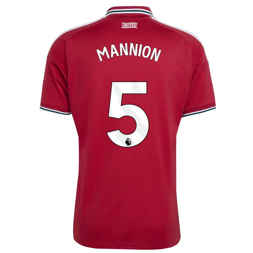 Danxen Kinderen Aoife Mannion #5 Rood Geel Wit Thuisshirt Thuistenue 2026/27 T-Shirt België