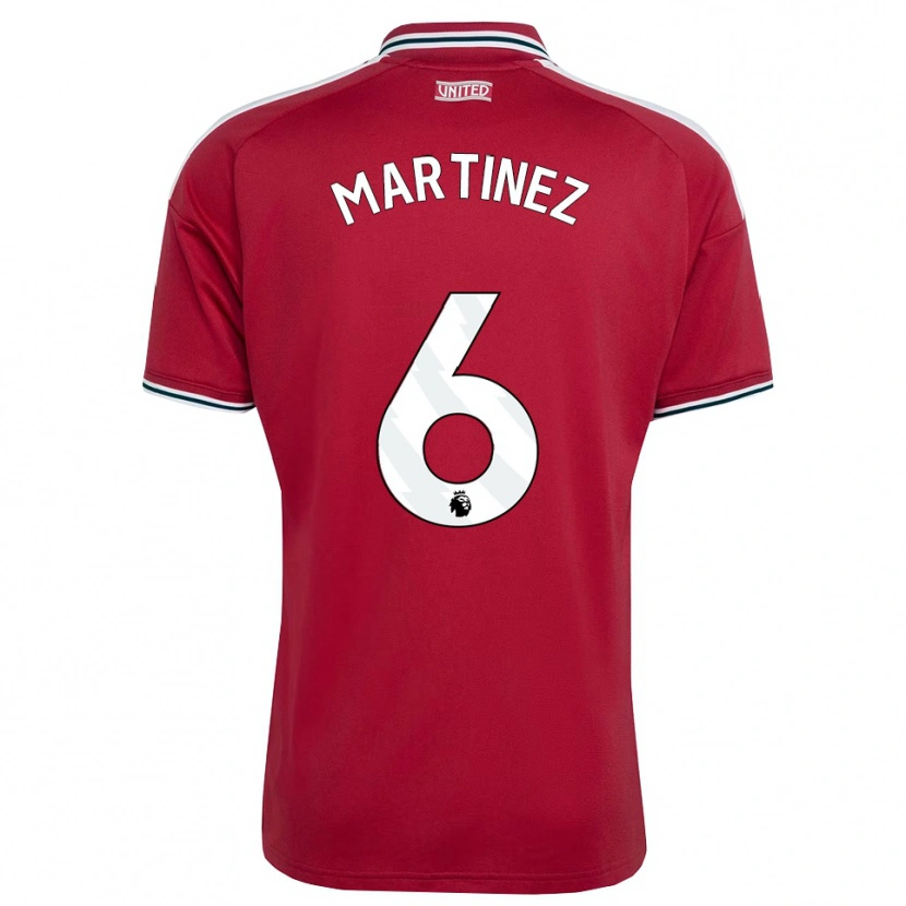 Danxen Kinderen Lisandro Martínez #6 Rood Geel Wit Thuisshirt Thuistenue 2026/27 T-Shirt België