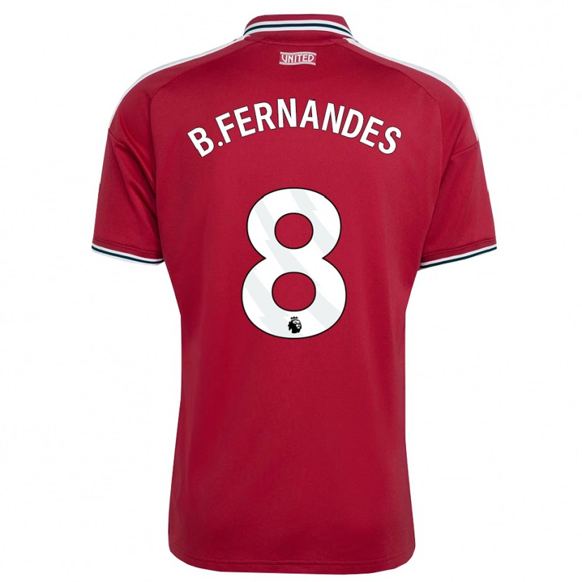 Danxen Kinderen Bruno Fernandes #8 Rood Geel Wit Thuisshirt Thuistenue 2026/27 T-Shirt België