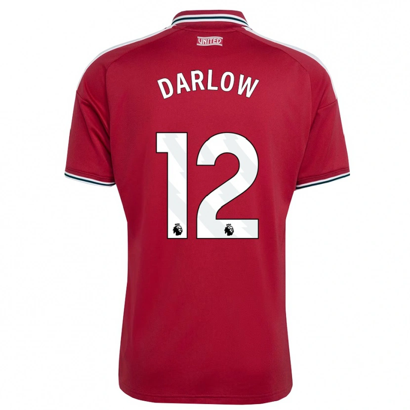 Danxen Kinderen Karl Darlow #12 Rood Geel Wit Thuisshirt Thuistenue 2026/27 T-Shirt België