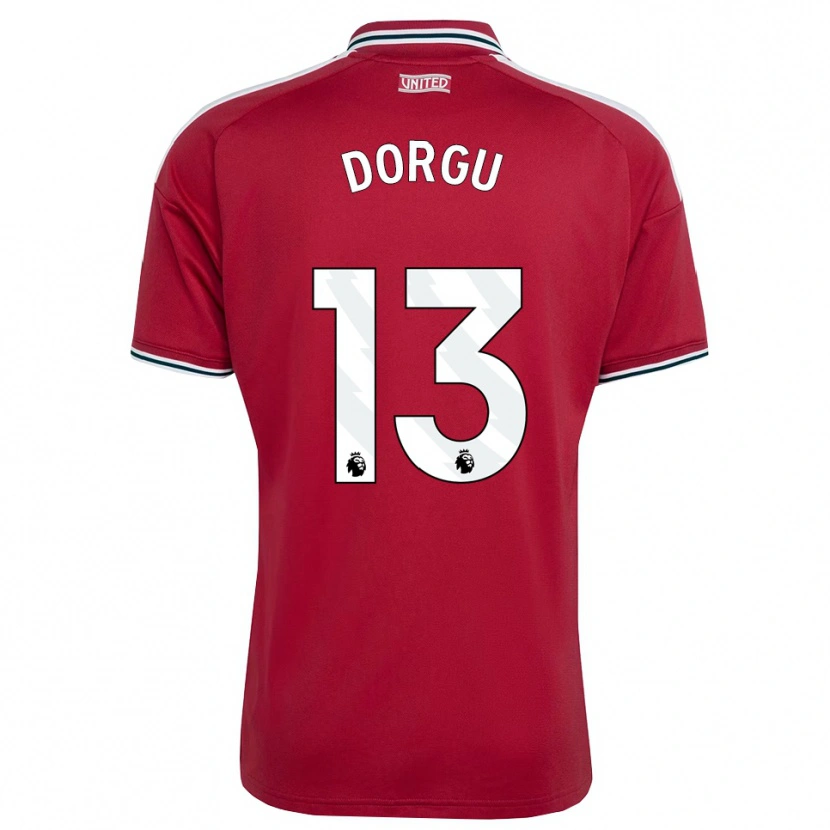Danxen Kinderen Patrick Dorgu #13 Rood Geel Wit Thuisshirt Thuistenue 2026/27 T-Shirt België