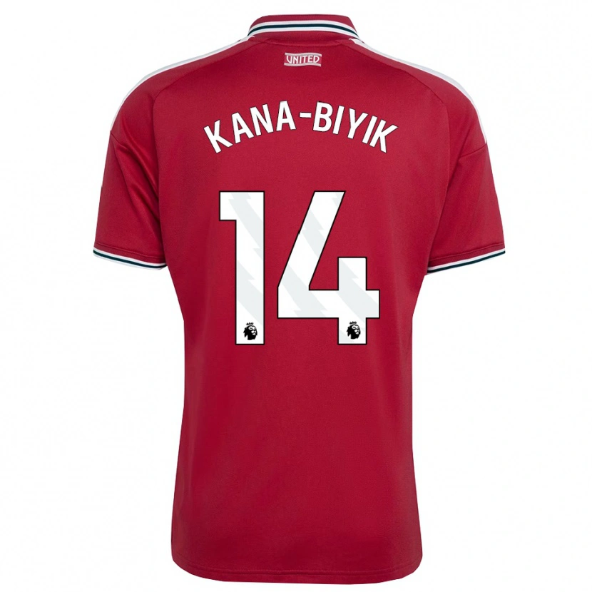 Danxen Kinderen Enzo Kana-Biyik #14 Rood Geel Wit Thuisshirt Thuistenue 2026/27 T-Shirt België