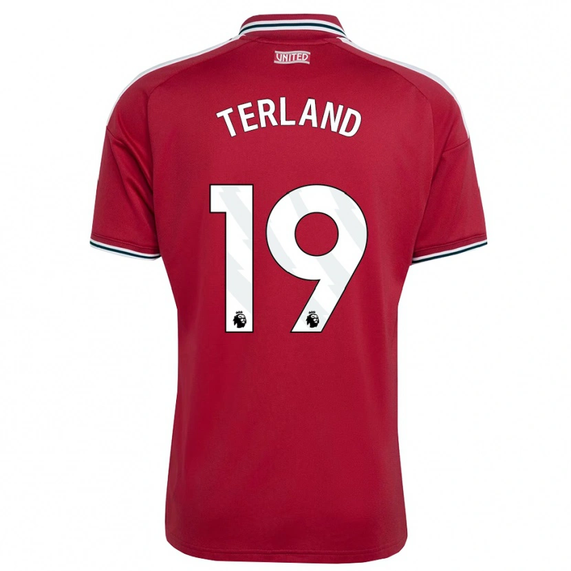 Danxen Kinderen Elisabeth Terland #19 Rood Geel Wit Thuisshirt Thuistenue 2026/27 T-Shirt België