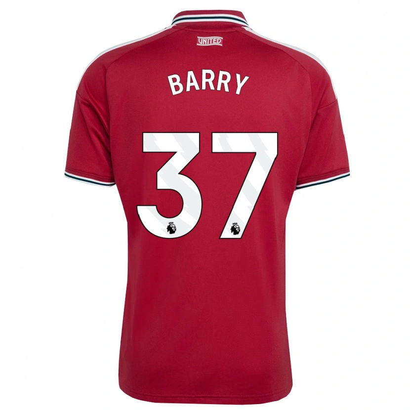 Danxen Kinderen Keira Barry #37 Rood Geel Wit Thuisshirt Thuistenue 2026/27 T-Shirt België