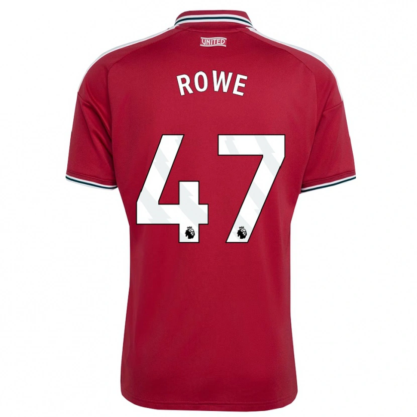 Danxen Kinderen Tommy Rowe #47 Rood Geel Wit Thuisshirt Thuistenue 2026/27 T-Shirt België