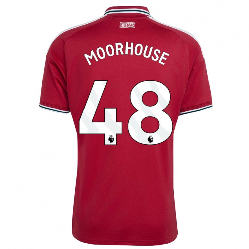 Danxen Kinderen Jack Moorhouse #48 Rood Geel Wit Thuisshirt Thuistenue 2026/27 T-Shirt België