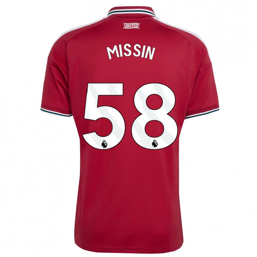 Danxen Kinderen Ashton Missin #58 Rood Geel Wit Thuisshirt Thuistenue 2026/27 T-Shirt België