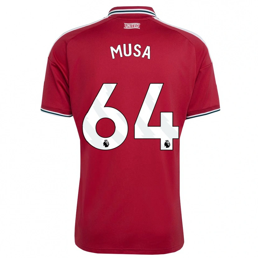Danxen Kinderen Victor Musa #64 Rood Geel Wit Thuisshirt Thuistenue 2026/27 T-Shirt België
