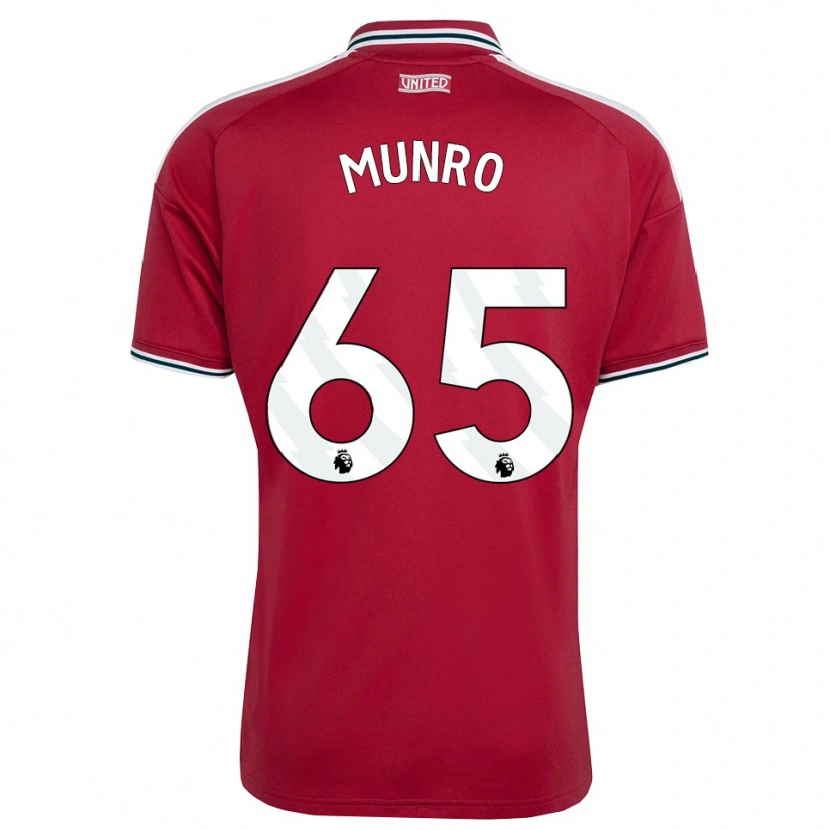 Danxen Kinderen Reece Munro #65 Rood Geel Wit Thuisshirt Thuistenue 2026/27 T-Shirt België