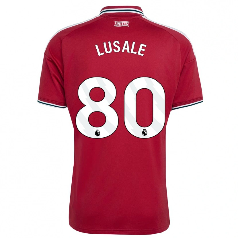 Danxen Kinderen Samuel Lusale #80 Rood Geel Wit Thuisshirt Thuistenue 2026/27 T-Shirt België