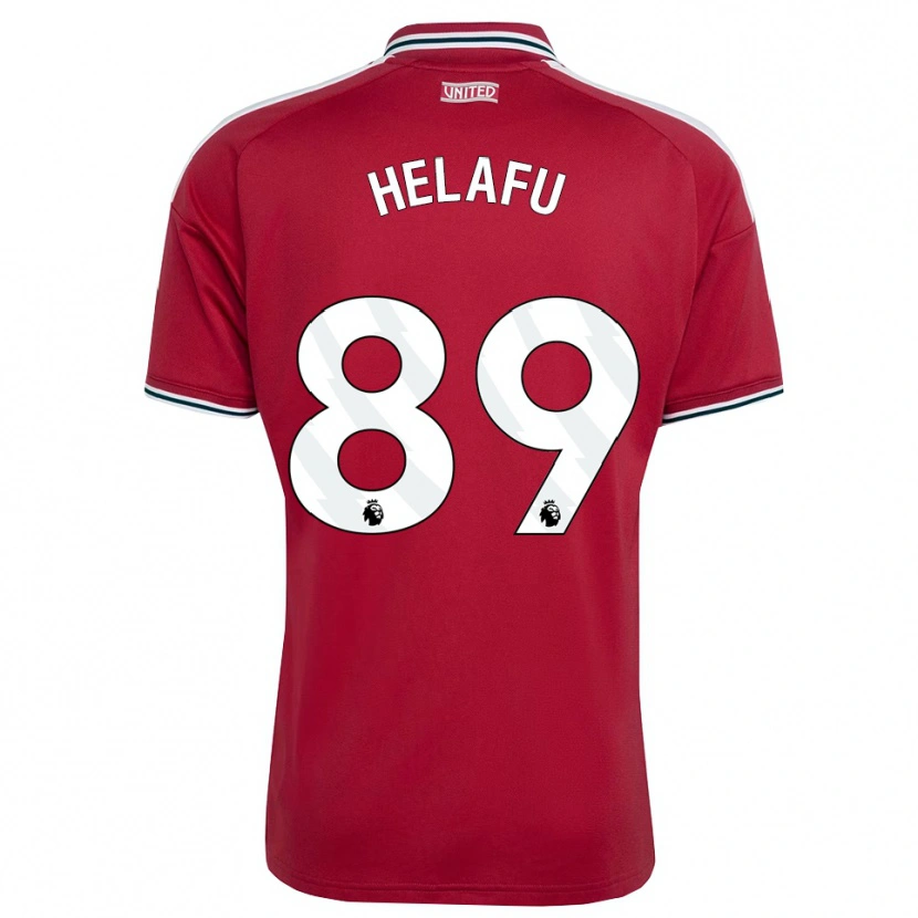 Danxen Kinderen Yuel Helafu #89 Rood Geel Wit Thuisshirt Thuistenue 2026/27 T-Shirt België