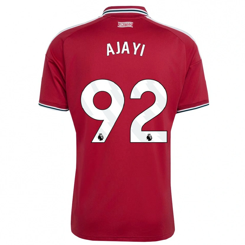 Danxen Kinderen Noah Ajayi #92 Rood Geel Wit Thuisshirt Thuistenue 2026/27 T-Shirt België