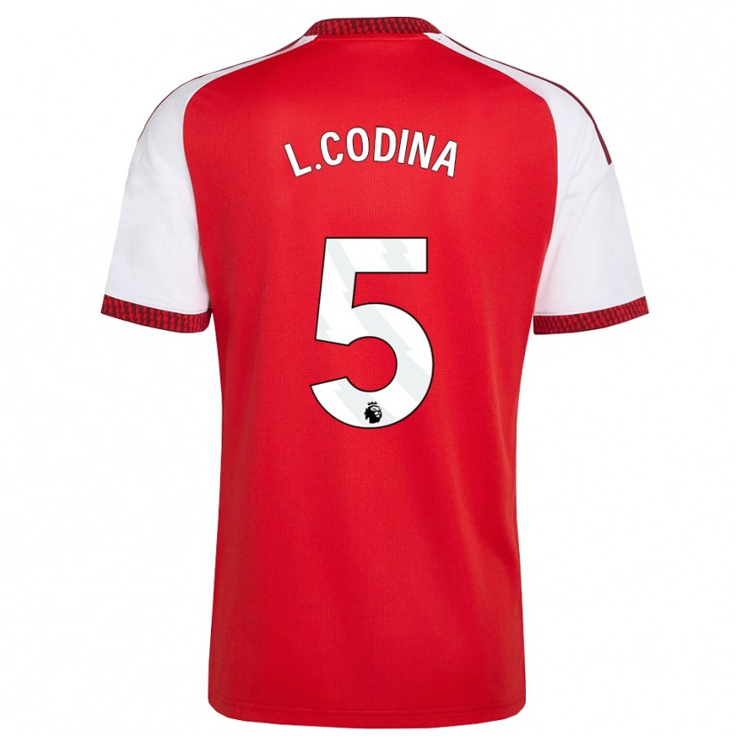 Danxen Kinderen Laia Codina #5 Rood Wit Zwart Thuisshirt Thuistenue 2026/27 T-Shirt België