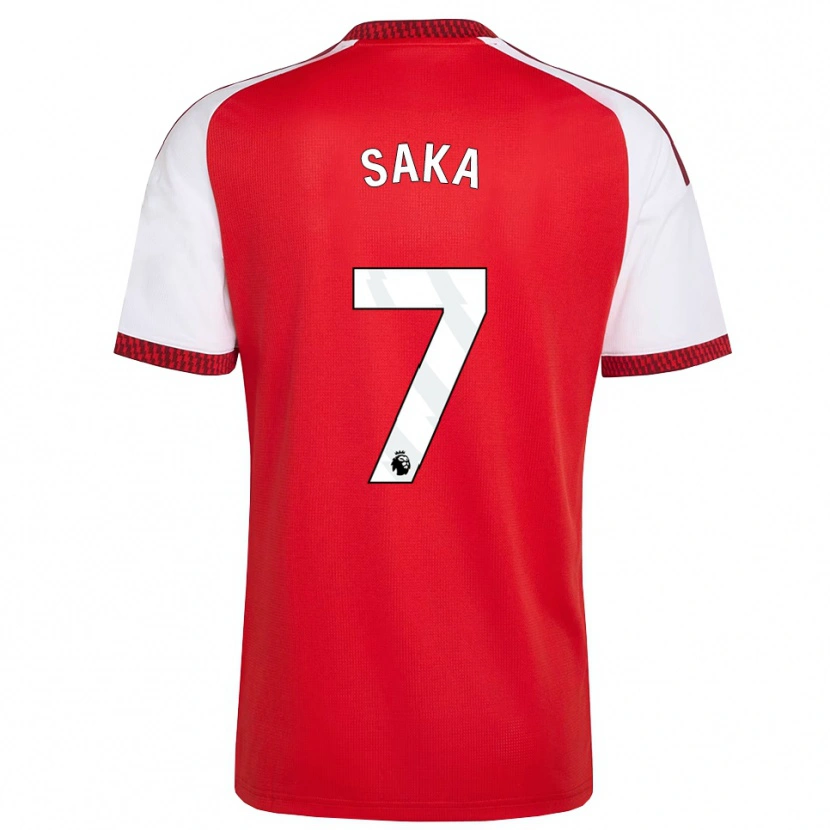 Danxen Kinderen Bukayo Saka #7 Rood Wit Zwart Thuisshirt Thuistenue 2026/27 T-Shirt België