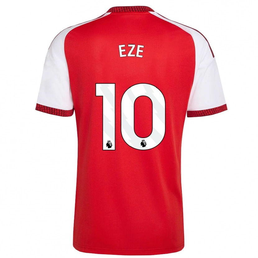 Danxen Kinderen Eberechi Eze #10 Rood Wit Zwart Thuisshirt Thuistenue 2026/27 T-Shirt België