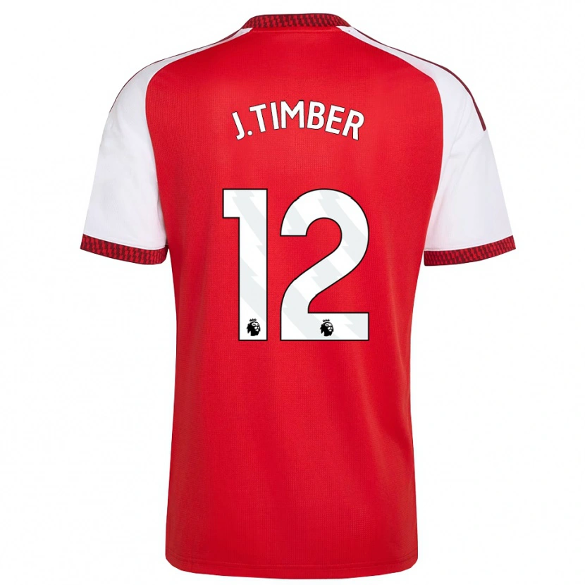 Danxen Kinderen Jurriën Timber #12 Rood Wit Zwart Thuisshirt Thuistenue 2026/27 T-Shirt België