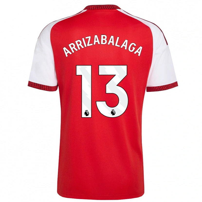 Danxen Kinderen Kepa Arrizabalaga #13 Rood Wit Zwart Thuisshirt Thuistenue 2026/27 T-Shirt België