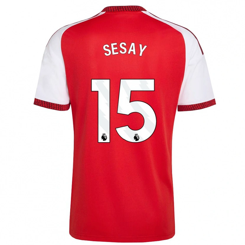 Danxen Kinderen Joshua Sesay #15 Rood Wit Zwart Thuisshirt Thuistenue 2026/27 T-Shirt België