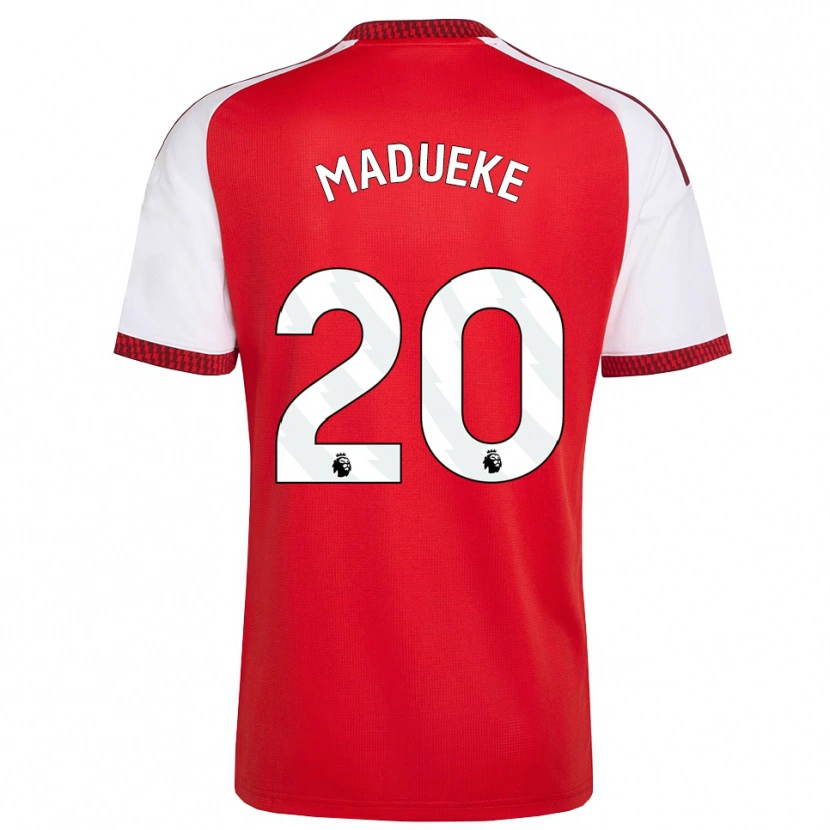 Danxen Kinderen Noni Madueke #20 Rood Wit Zwart Thuisshirt Thuistenue 2026/27 T-Shirt België
