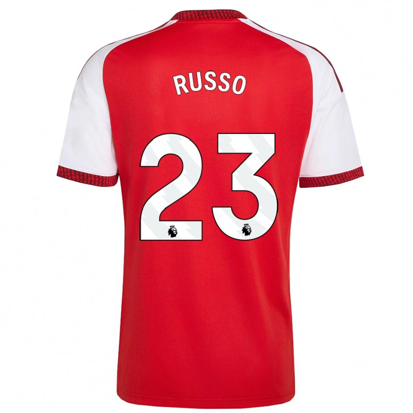 Danxen Kinderen Alessia Russo #23 Rood Wit Zwart Thuisshirt Thuistenue 2026/27 T-Shirt België