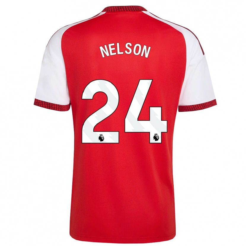 Danxen Kinderen Reiss Nelson #24 Rood Wit Zwart Thuisshirt Thuistenue 2026/27 T-Shirt België
