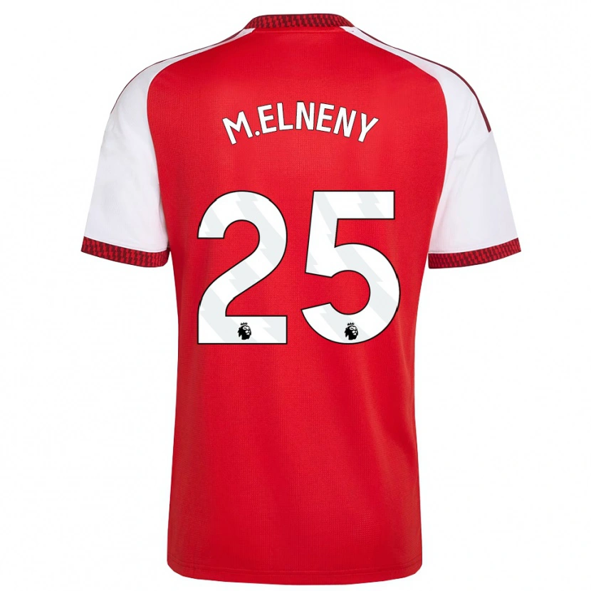 Danxen Kinderen Mohamed Elneny #25 Rood Wit Zwart Thuisshirt Thuistenue 2026/27 T-Shirt België