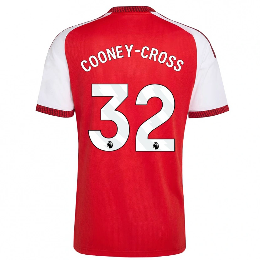 Danxen Kinderen Kyra Cooney-Cross #32 Rood Wit Zwart Thuisshirt Thuistenue 2026/27 T-Shirt België
