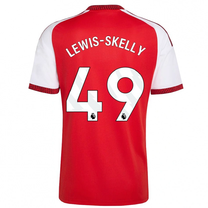 Danxen Kinderen Myles Lewis-Skelly #49 Rood Wit Zwart Thuisshirt Thuistenue 2026/27 T-Shirt België