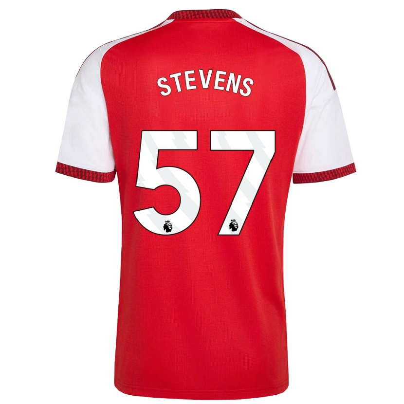 Danxen Kinderen Archie Stevens #57 Rood Wit Zwart Thuisshirt Thuistenue 2026/27 T-Shirt België