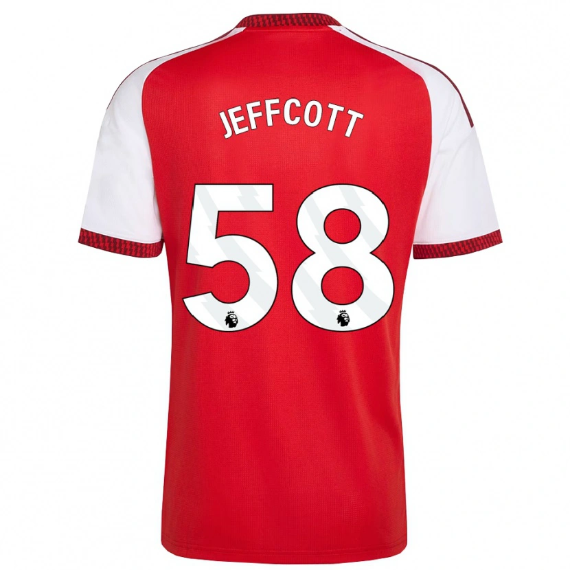 Danxen Kinderen Henry Jeffcott #58 Rood Wit Zwart Thuisshirt Thuistenue 2026/27 T-Shirt België