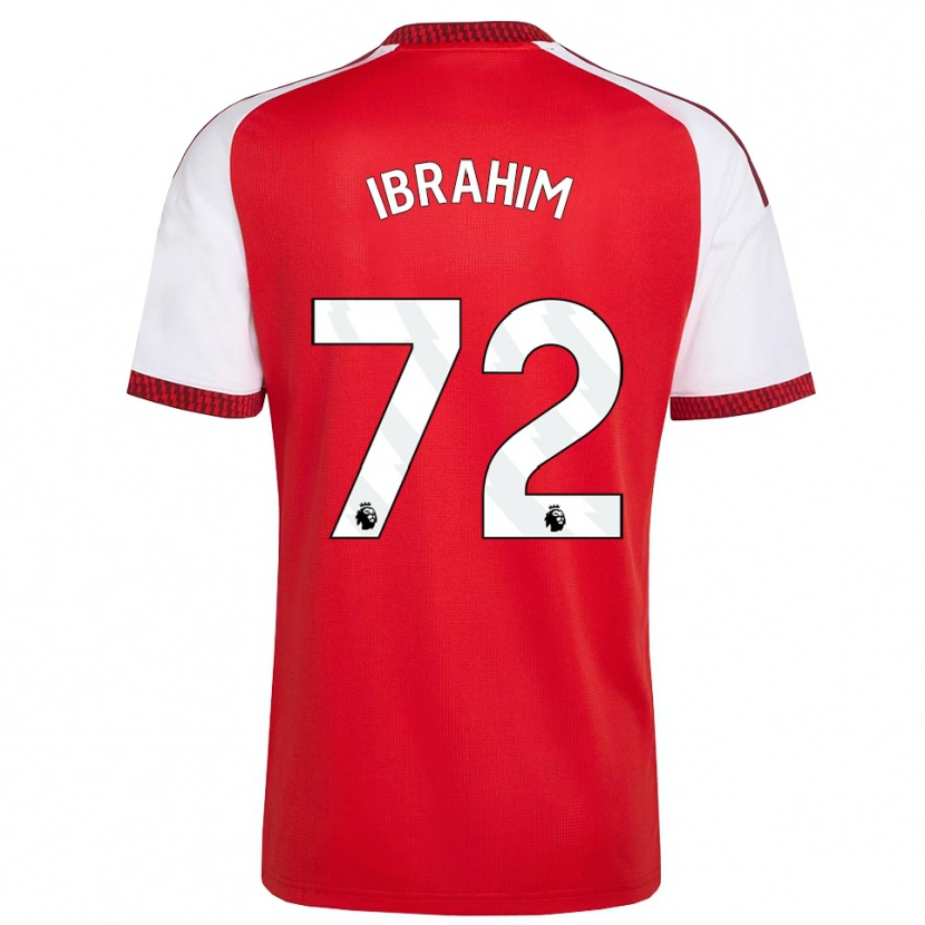 Danxen Kinderen Ife Ibrahim #72 Rood Wit Zwart Thuisshirt Thuistenue 2026/27 T-Shirt België