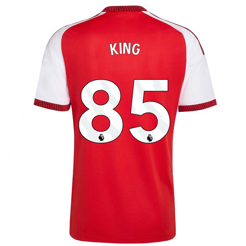 Danxen Kinderen Josiah King #85 Rood Wit Zwart Thuisshirt Thuistenue 2026/27 T-Shirt België