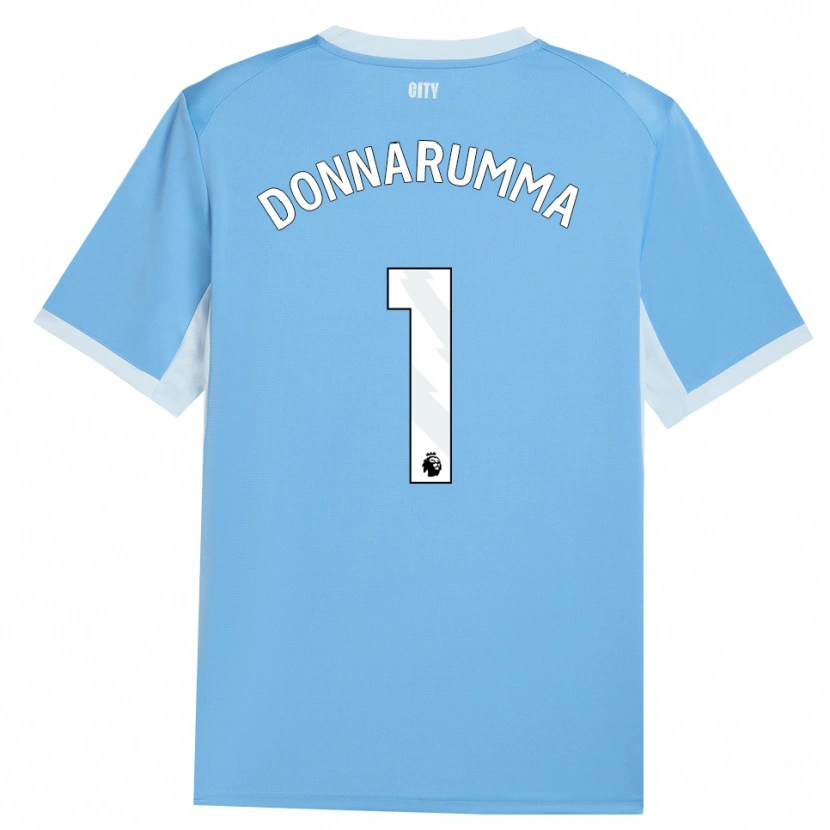 Danxen Kinderen Gianluigi Donnarumma #1 Licht Hemelsblauw Wit Thuisshirt Thuistenue 2026/27 T-Shirt België