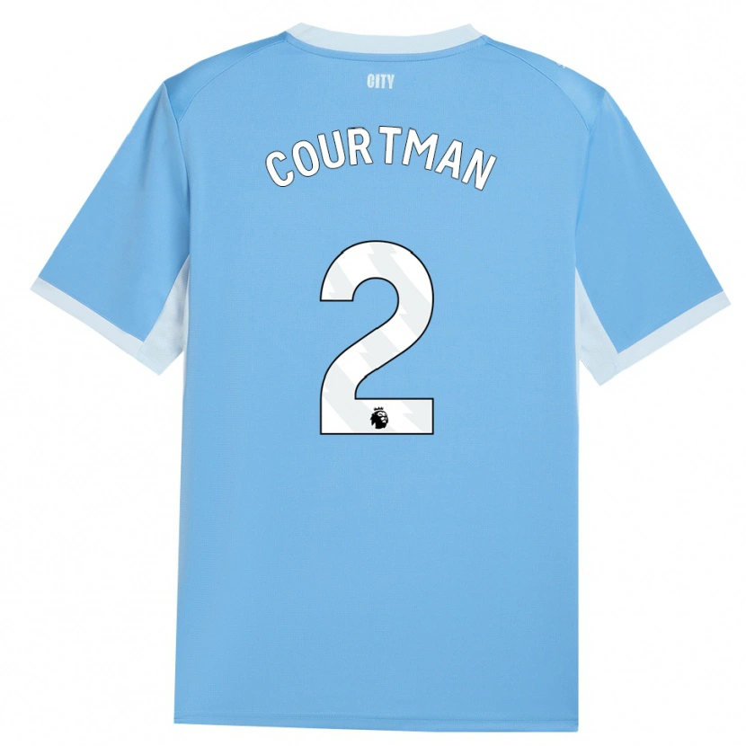 Danxen Kinderen Charlie Courtman #2 Licht Hemelsblauw Wit Thuisshirt Thuistenue 2026/27 T-Shirt België