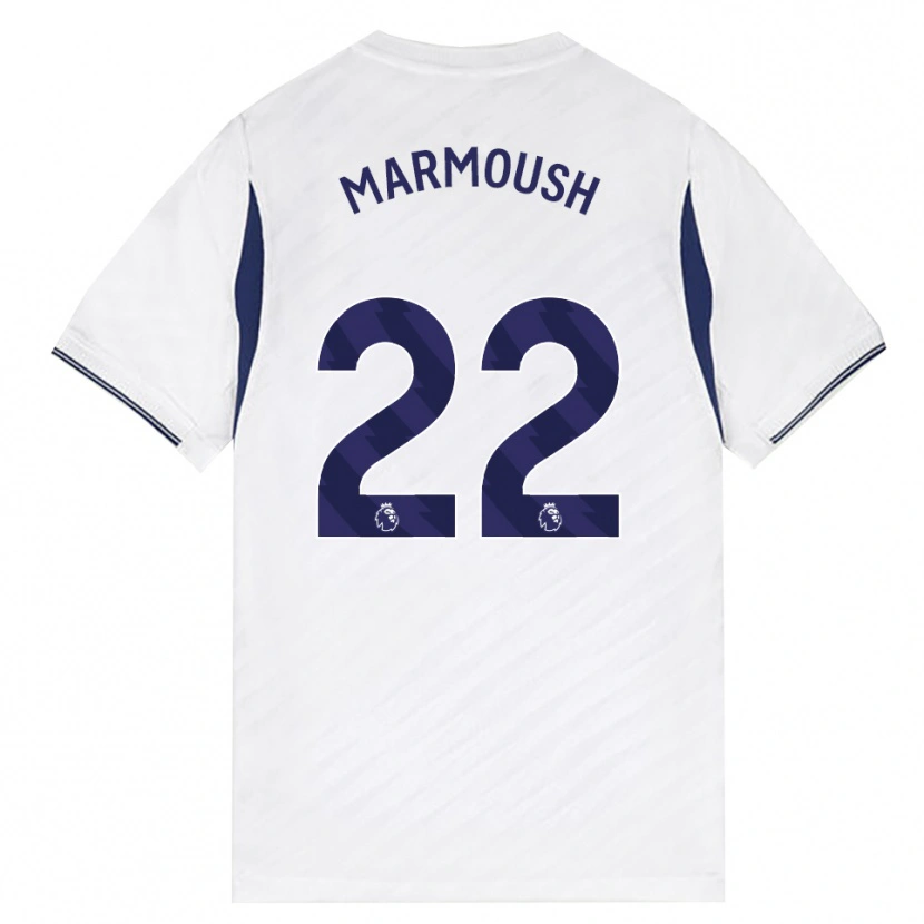 Danxen Kinderen Omar Marmoush #22 Wit Rood Paars Thuisshirt Thuistenue 2026/27 T-Shirt België
