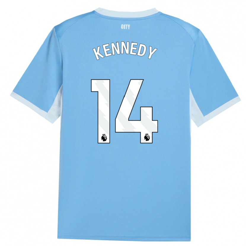 Danxen Kinderen Alanna Kennedy #14 Licht Hemelsblauw Wit Thuisshirt Thuistenue 2026/27 T-Shirt België