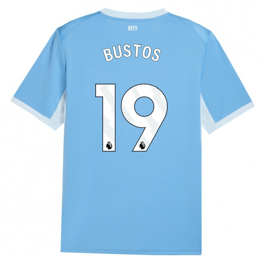 Danxen Kinderen Nahuel Bustos #19 Licht Hemelsblauw Wit Thuisshirt Thuistenue 2026/27 T-Shirt België