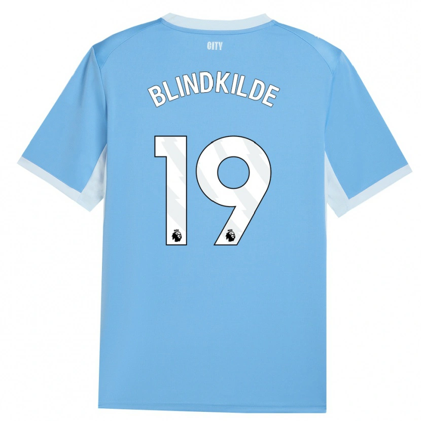 Danxen Kinderen Laura Blindkilde Brown #19 Licht Hemelsblauw Wit Thuisshirt Thuistenue 2026/27 T-Shirt België