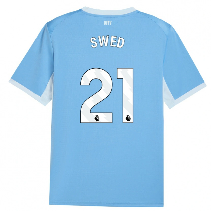 Danxen Kinderen Hamza Swed #21 Licht Hemelsblauw Wit Thuisshirt Thuistenue 2026/27 T-Shirt België