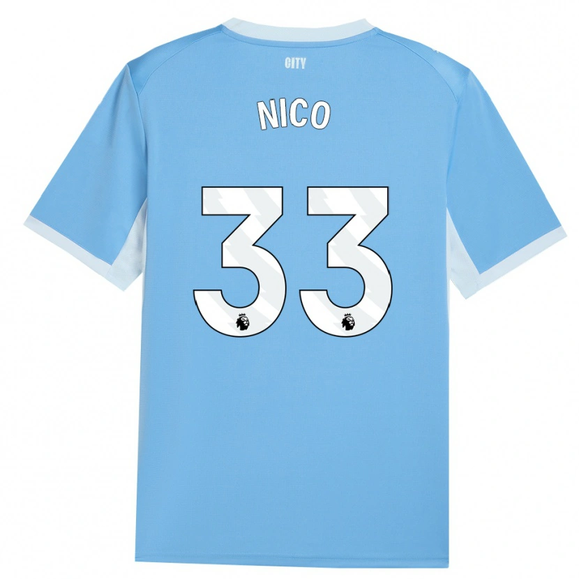 Danxen Kinderen Nico O'reilly #33 Licht Hemelsblauw Wit Thuisshirt Thuistenue 2026/27 T-Shirt België
