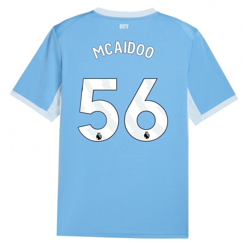 Danxen Kinderen Ryan Mcaidoo #56 Licht Hemelsblauw Wit Thuisshirt Thuistenue 2026/27 T-Shirt België