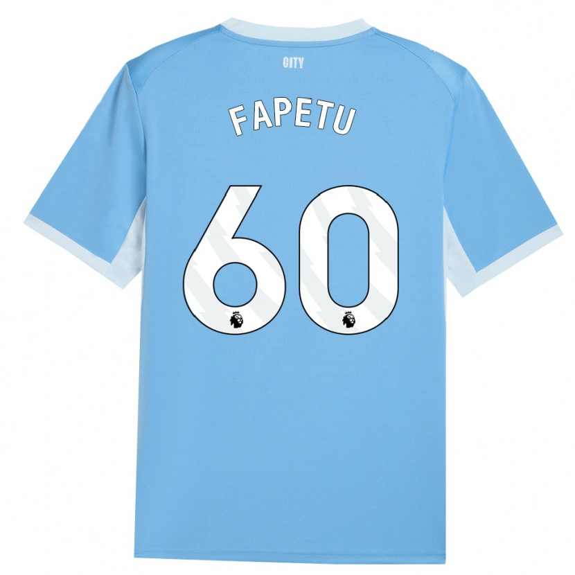 Danxen Kinderen Femi Fapetu #60 Licht Hemelsblauw Wit Thuisshirt Thuistenue 2026/27 T-Shirt België