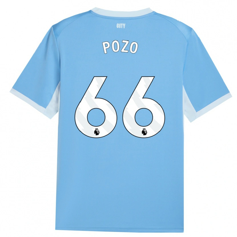 Danxen Kinderen Iker Pozo #66 Licht Hemelsblauw Wit Thuisshirt Thuistenue 2026/27 T-Shirt België
