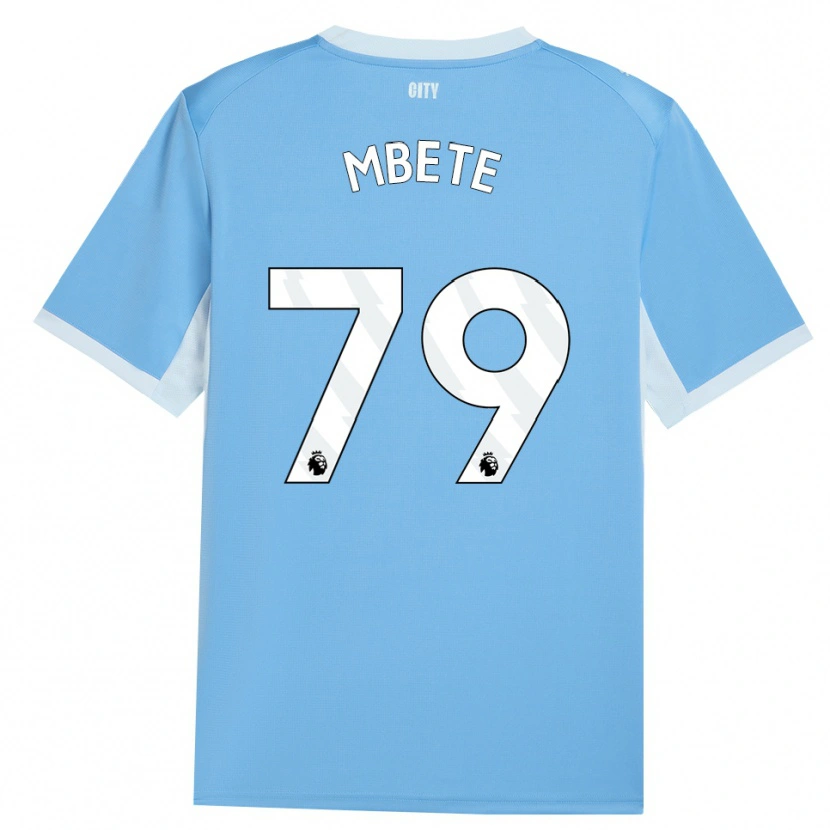 Danxen Kinderen Luke Mbete #79 Licht Hemelsblauw Wit Thuisshirt Thuistenue 2026/27 T-Shirt België