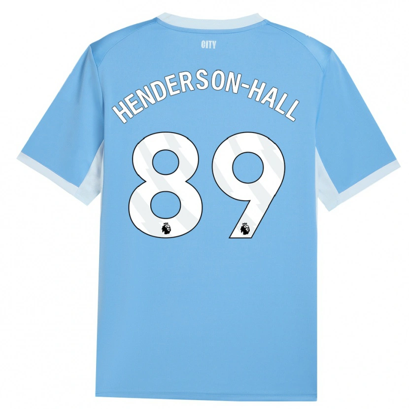 Danxen Kinderen Matty Henderson-Hall #89 Licht Hemelsblauw Wit Thuisshirt Thuistenue 2026/27 T-Shirt België