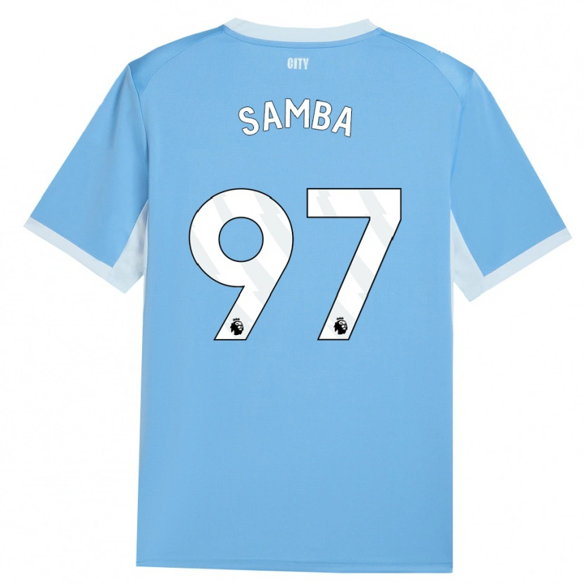 Danxen Kinderen Tyrone Samba #97 Licht Hemelsblauw Wit Thuisshirt Thuistenue 2026/27 T-Shirt België