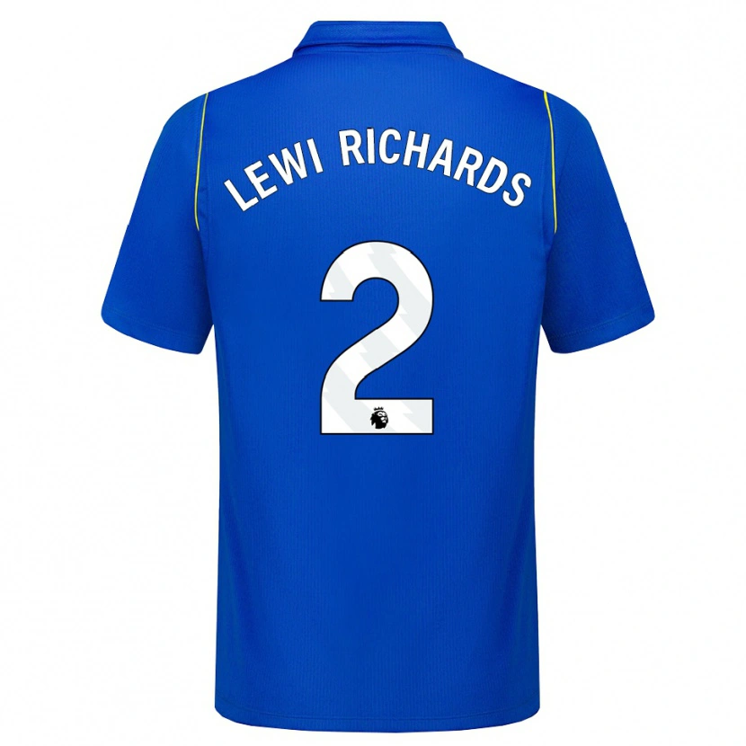 Danxen Kinderen Lewi Richards #2 Blauw Geel Thuisshirt Thuistenue 2026/27 T-Shirt België